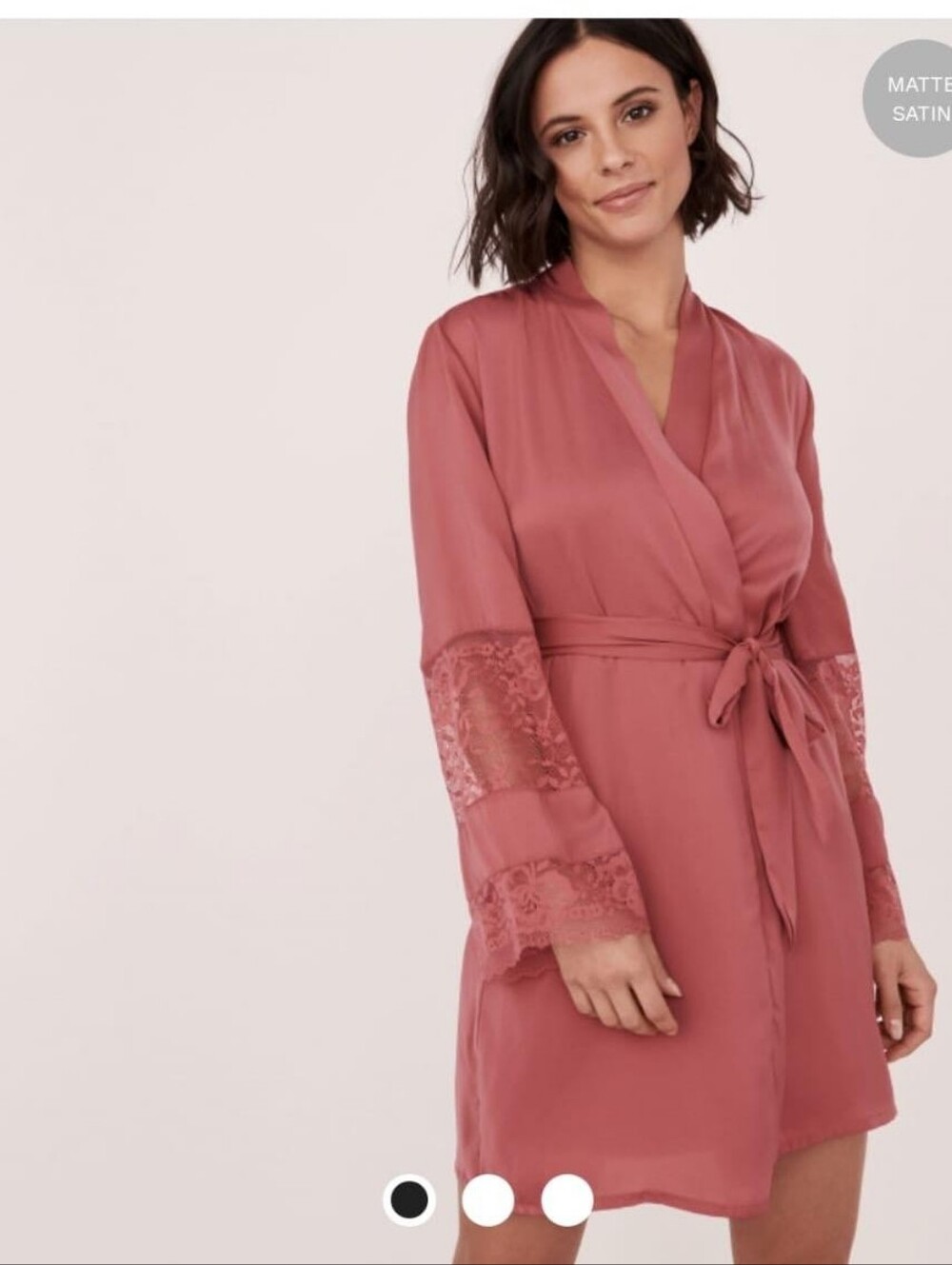 Brand New With Tag ,beautiful La Vie EnRose ,Luxaur Lace Trim Kimono.